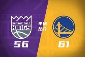 半场战报-勇士61-56国王 伦德博格20+8 阿卡夫16+5 本&middot;西蒙斯7分